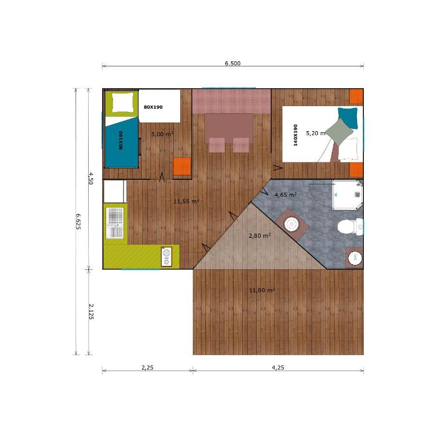 Camping Le Pre Morjal Ispagnac Luaran gambar